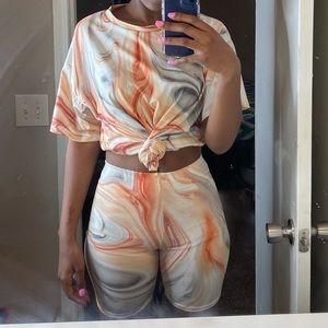 Fashion nova Marble two piece